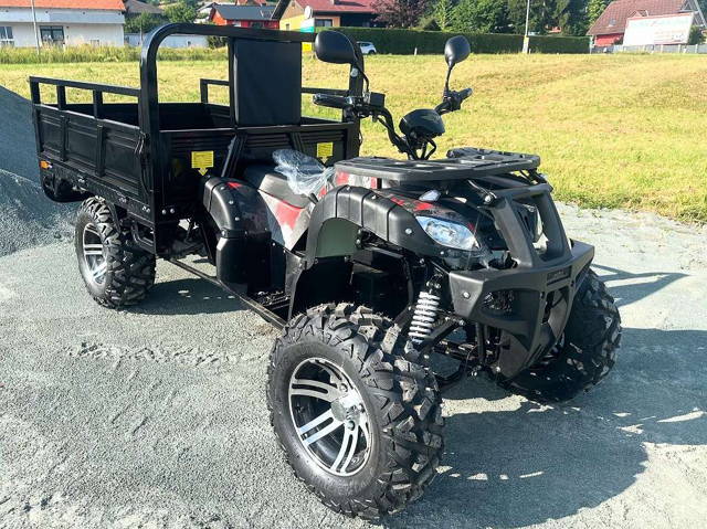 StyriaX Neu Elektro Lasten Quad Hummer HX XXL Pritsche /Kippbare Ladefläche Quad