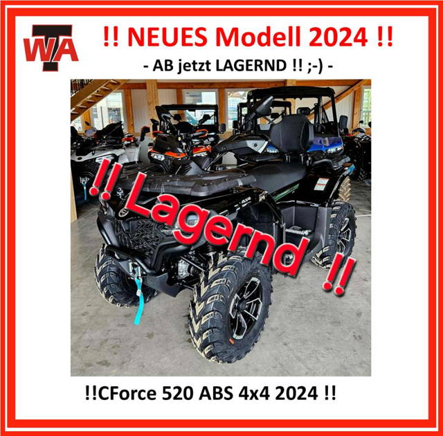 CF-Moto CForce !! AKTION nur bis 30.07.2025 gültig !! Danach 8699€ !!! 520 DLX 4x4 EPS !! ABS...