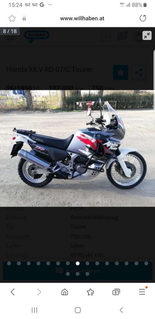 Honda XR Africa Twin XRV 750 RD07 Enduro