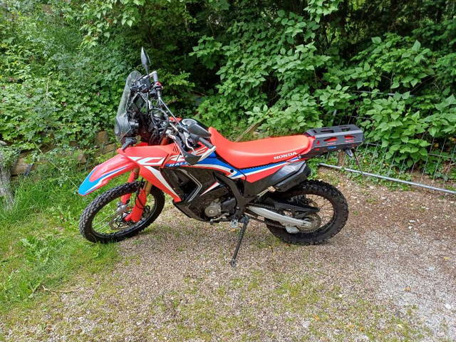 Honda CRF Rally mit Fahrwerk Upgrade v. Haslacher Enduro