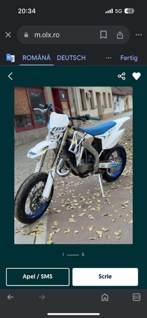 KTM SX Tm Motocross 125 Motocross