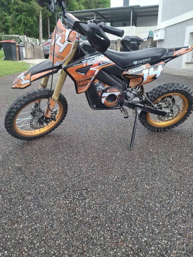 Nitro Motors TIGER 1200w Kinder Elektro moped Motocross