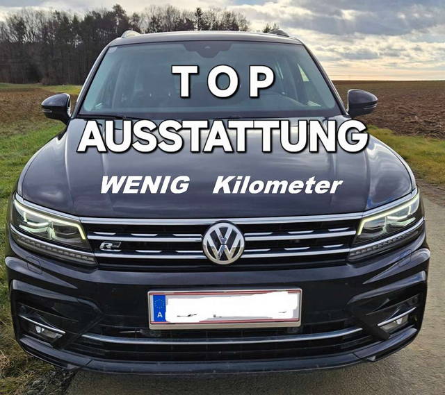 VW Tiguan 2,0 TDI SCR Comfortline R-LINE NAVI AHKE LED SHZ + SUV / Geländewagen