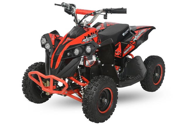 ATV Electric Eco Avenger 800W 36V cu 3 Trepte de Viteza #Rosu