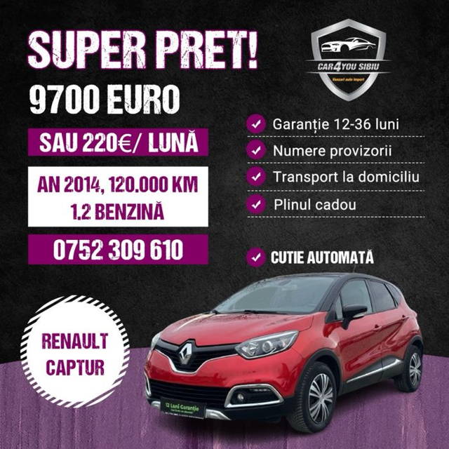 Renault Captur Automat 1.2tce Garantie Rate