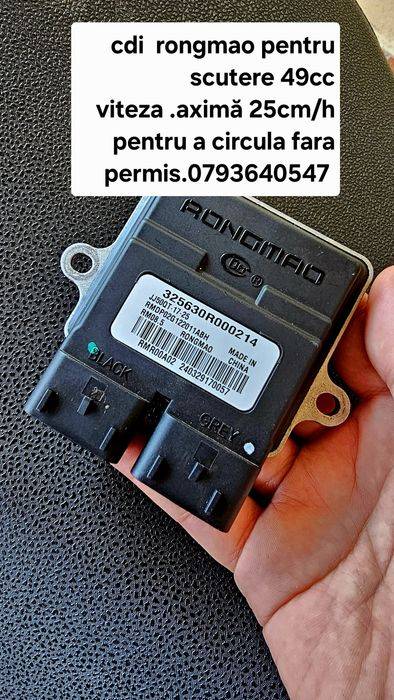 cdi  rongmao pentru scutere 49cc viteza .aximă 25cm/h fara permis