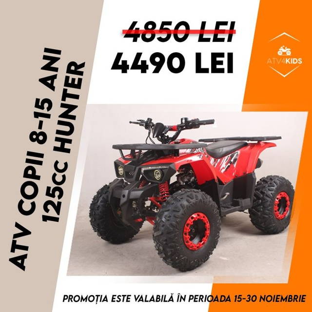 Atv 125 CC , Full Automat, Garantie, Acum si in Rate, Nou, 2024.