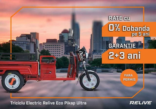 Triciclu Electric BOA By Relive Eco Pikap Ultra