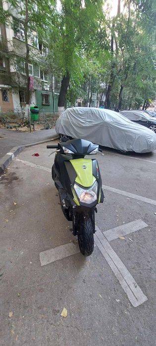 Scuter sym orbit 50cc III galben si negru lovit