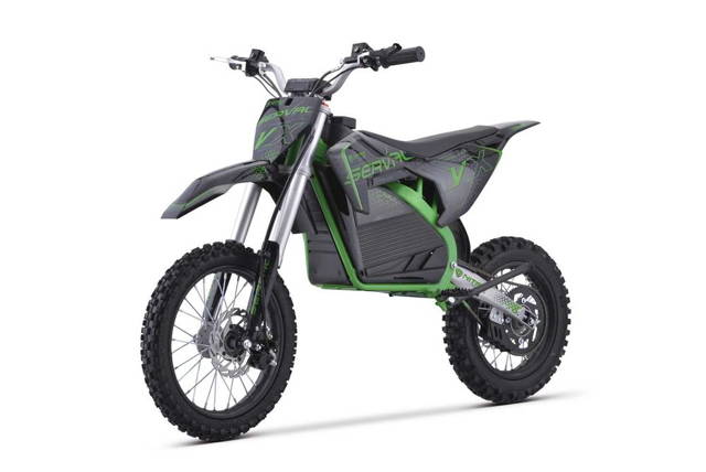 Motocicleta electrica E-Dirtbike Serval VX 1600W 14/12 48V 15Ah  verde