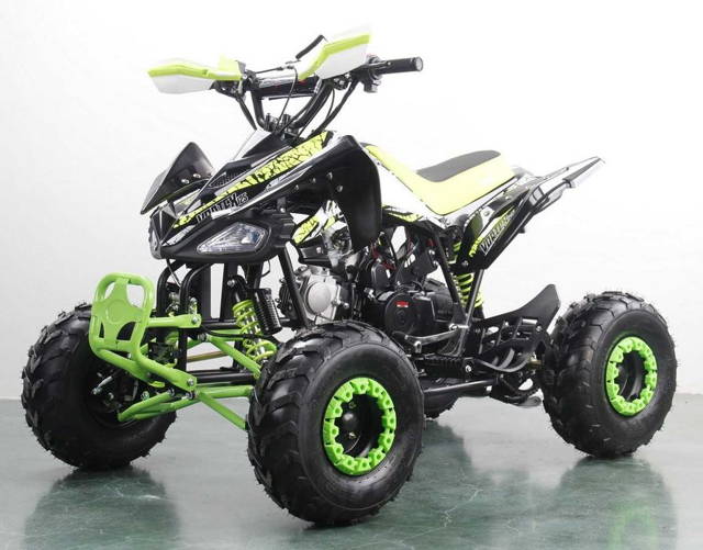 Atv SBR Vortex 7" 125cc 4T benzina negru/verde lemon