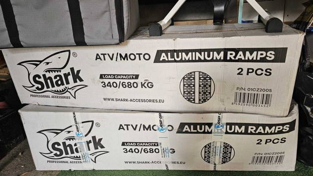 Rampe ATV din aluminiu lungime 225cm sarcina maxima 640 kg
