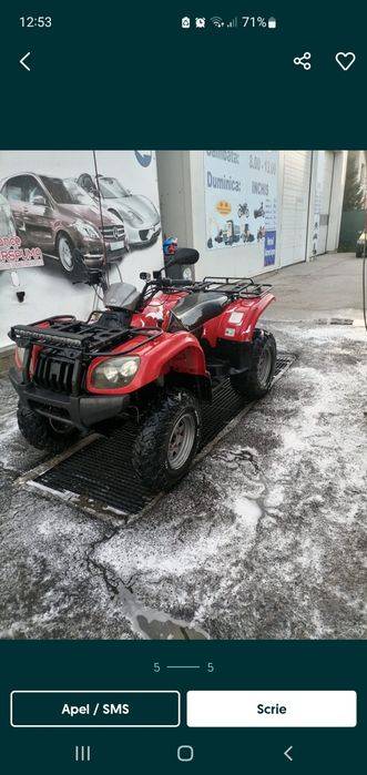 Vând atv CF moto de 500. 4×4. 2500euro Fix
