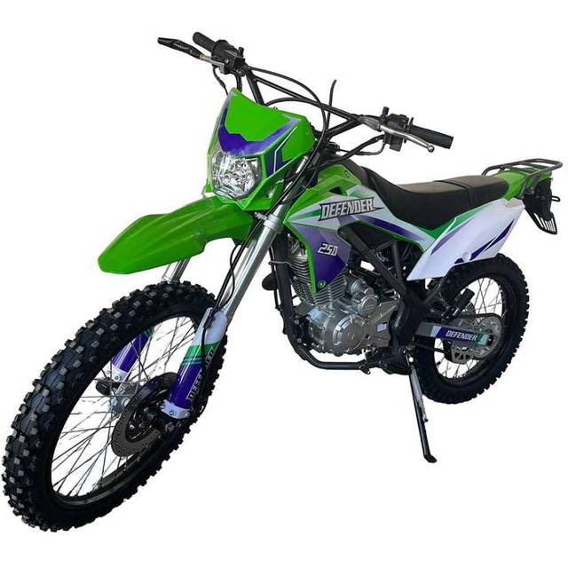 Motocicleta cross Mikilon Defender 250cc 21/18" verde
