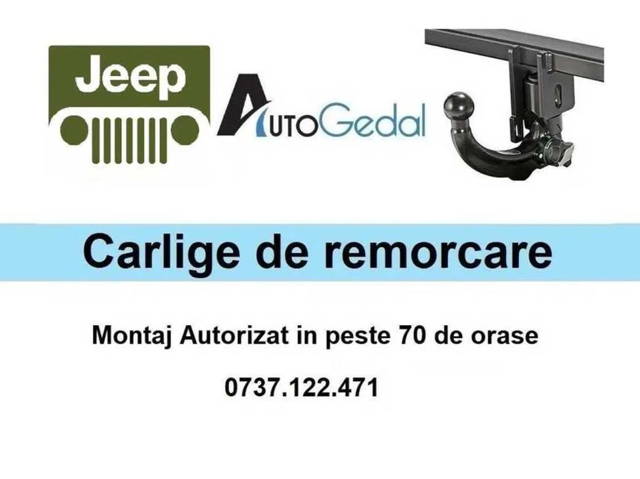 Carlig Remorcare Jeep Wrangler - Omologat RAR si EU - Montaj Autorizat