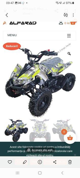 Vând atv pe benzina de la 3 și 10 ani
