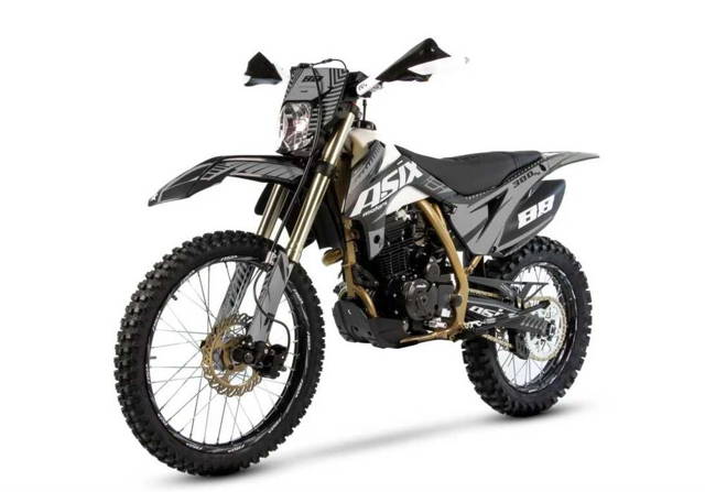 Motocicleta Cross/Enduro Asix XB88, 250cc, roti 21/18", negru/gri,