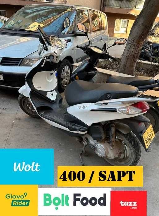 Inchiriez scuter pe benzină pentru delivery / FĂRĂ PERMIS / [55km/h]