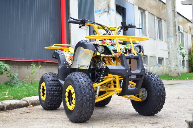 Atv 125Cc Model Hummer Graffiti Galben 3 trepte+Marsarier