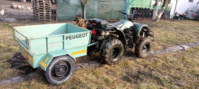 Vând ATV cu remorcă