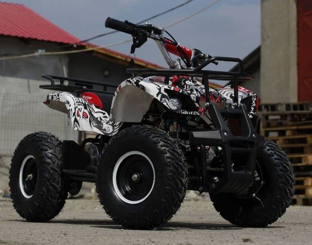 ATV electric pentru copii NITRO Torino Quad 1000W 48V GRAFITI #ALB