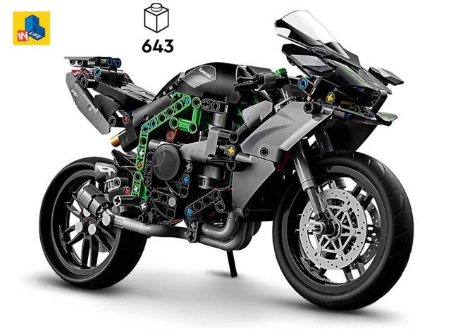 CURAND TIP lego technic: Motocicleta Kawasaki Ninja H2R 42170