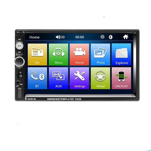 MP5 Video Player 2DIN - Bluetooth, USB, 7" HD Touchscreen