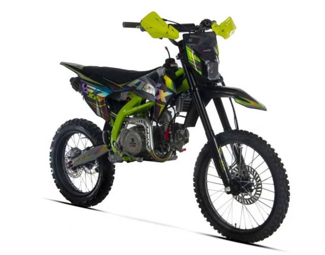Motocicleta Enduro/Cross Asix XB67 140cc, 4T, 19"/16", negru/verde