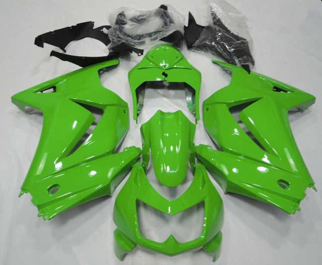 Motomag carene kawasaki ninja 250 r 2008 2012 negru verde