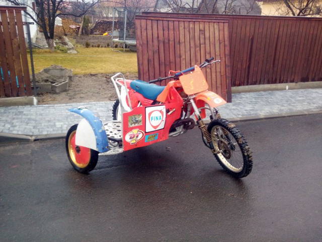 Cross deosebit Honda CR500r cu atas.oldtimer /piesa de colectie