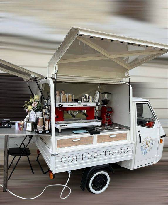 Piaggio ape P50 Coffecar pregătit pentru lucru