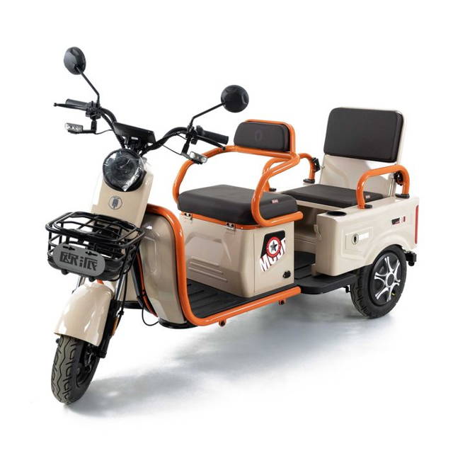 Triciclu Electric Baterii Pb-acid 60V/20Ah; Putere motor 500W/48V