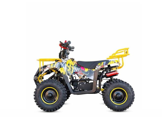 Mini atv XTR M9, roti 6inch, 50cc,2 timpi,pornire electromotor,galben