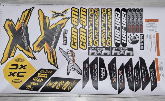 Stickere abțibilduri colante Atv Bombardier Can Am Outlander Renegade