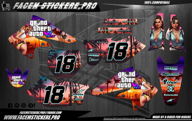 Stickere Grafice Enduro Cross atv ktm husqvarna honda yamaha