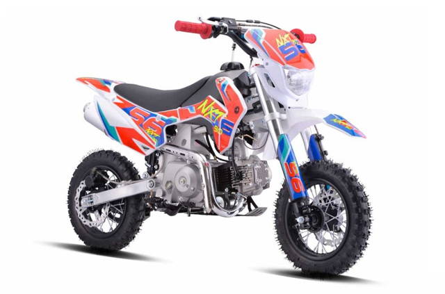 Motocicleta Enduro Barton NXT, 90cc, 4T, roti 10", culoare rosu