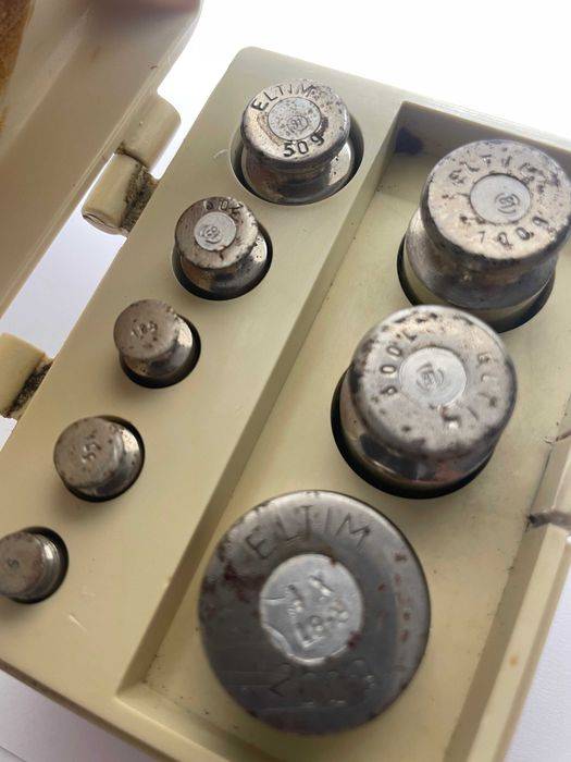 Set greutati analitice laborator ELTIM 5-200 clasa4 otel tipB COMUNISM