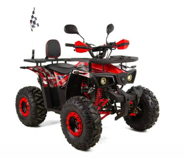 ATV XTR Pro FireShot 002, roti 8 inch, 125cc, 1+1 viteze, negru/rosu
