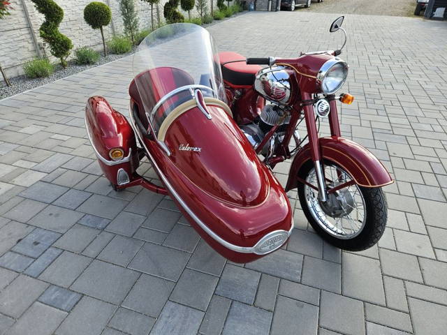 Jawa 350 velorex cu atas,motocicleta de colectie,fabricate 1966,stare