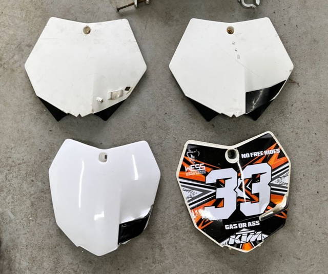 Accesorii ktm plastic number plate carene 350 sxf 300 exc 250