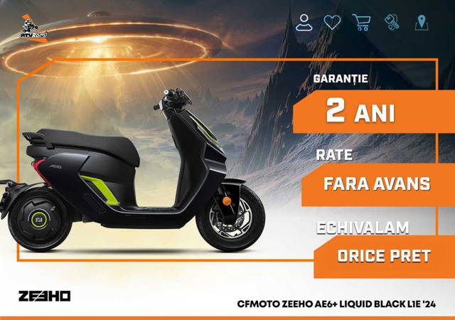 Scuter CFMOTO ZEEHO AE6+ Liquid Black '24