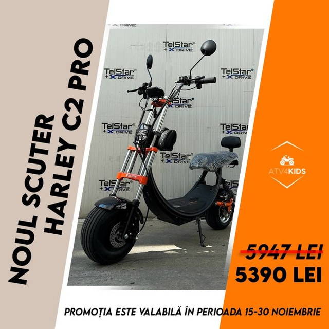 Scuter electric 1500 W 48V 23 Ah. NU NECESITA PERMIS!!!
