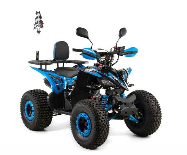 ATV XTR Pro Raptor 016, roti 8 inch, 125cc, 1+1 viteze, negru/albastru