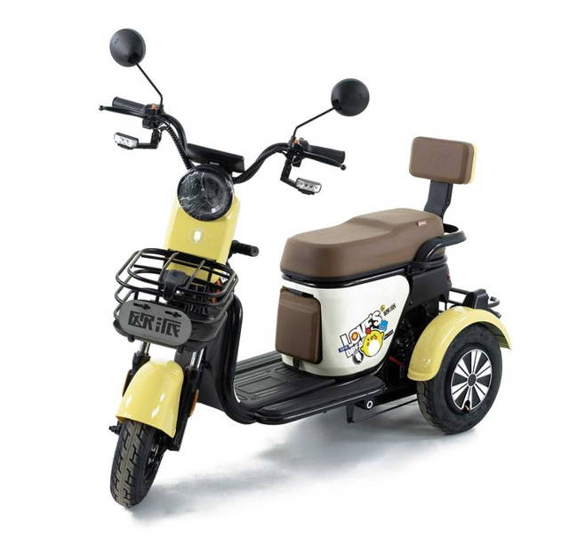 Triciclu Electric Baterii Pb-acid 60V/20Ah; Putere motor 500W/48V