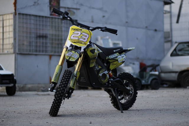 Motocicleta electrica Eco Tiger 1000W 36V 12/10 #Galben
