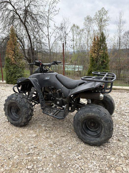 Atv 124 cm 3 trepte , benzina 4 timpi  , pornire la buton ,