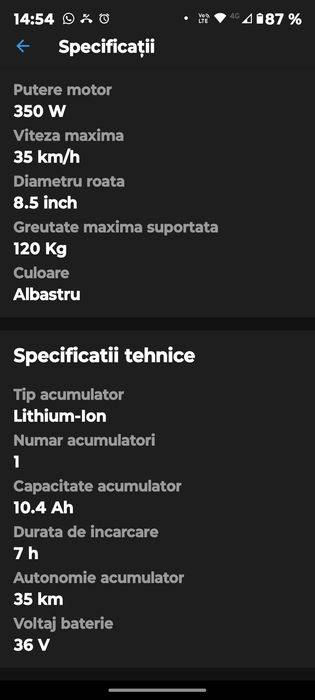 Vând Motus lite 8.5 pro