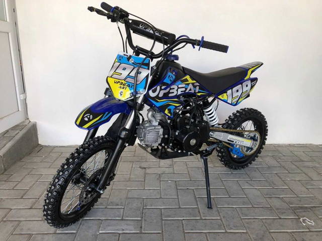 Motocicleta cross Upbeat 14/12 125cc 4T benzina albastru