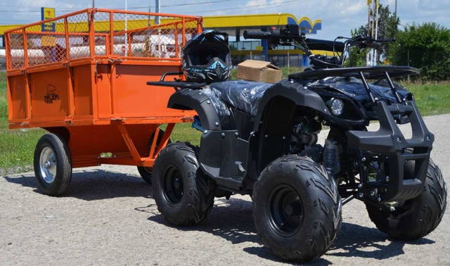 ATV 125CC NOU Midi Quad Toronto RG7 A Sport-NEGRU