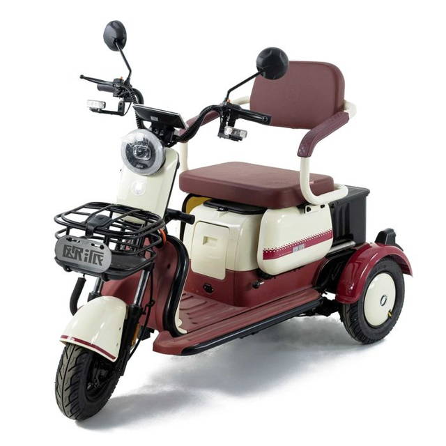 Triciclu Electric Baterii Pb-acid 60V/20Ah; Putere motor 500W/48V